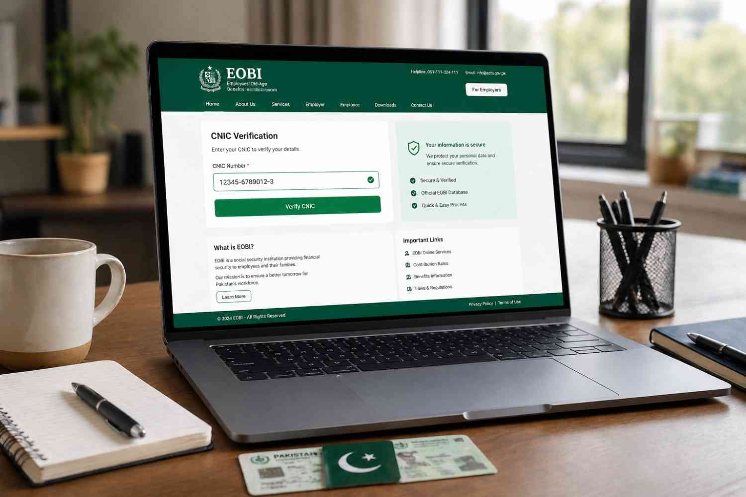 EOBI Verification Check Online by CNIC 2026 | Check Registration ...
